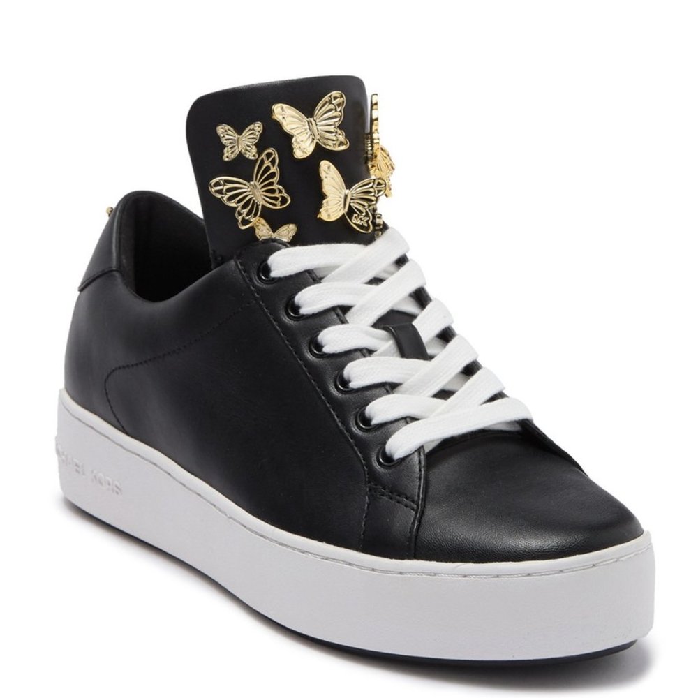 NEW Michael Kors Leather Butterfly Sneakers